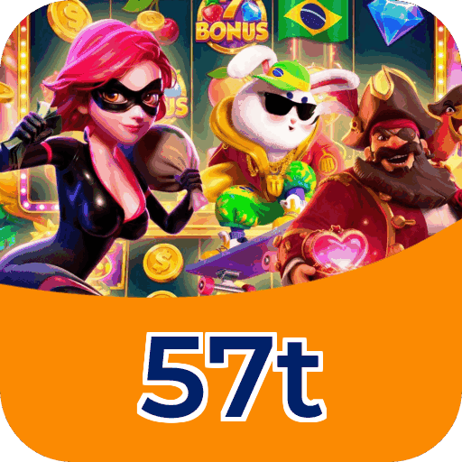 Plataforma 57t mostrando interface moderna, jogos certificados e recursos de segurança licenciados